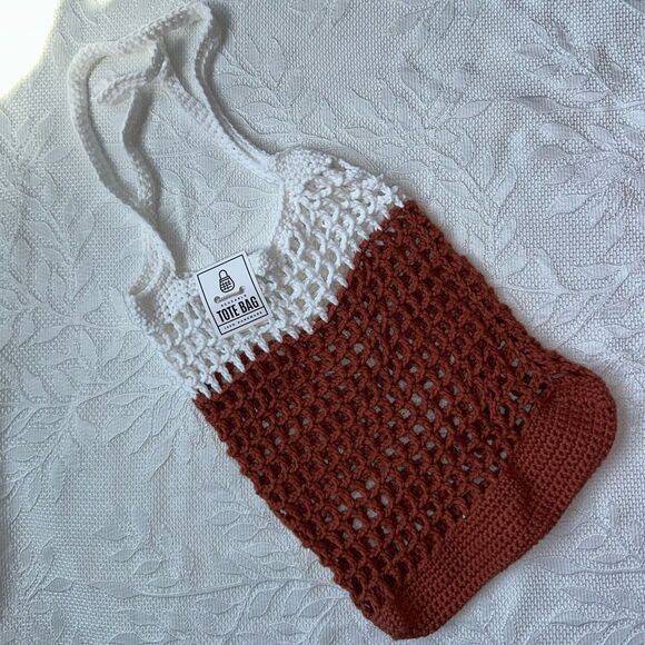 Handbags - Handmade Crochet Farmers Market Tote Bag